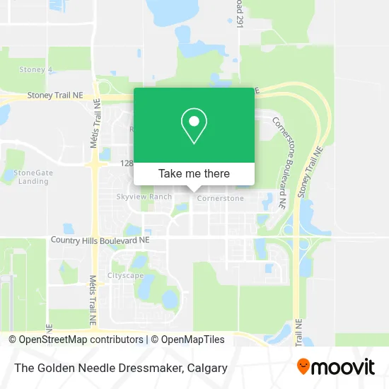 The Golden Needle Dressmaker map