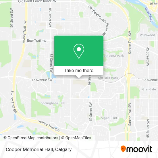 Cooper Memorial Hall map