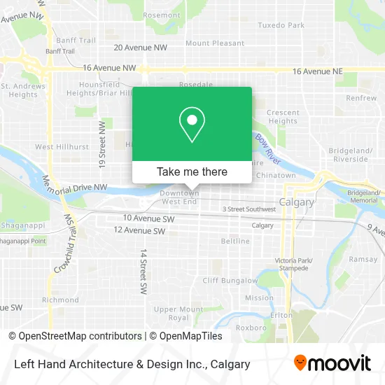 Left Hand Architecture & Design Inc. map