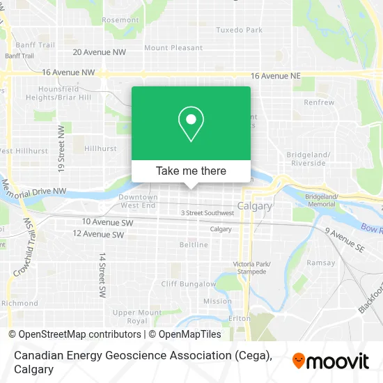 Canadian Energy Geoscience Association (Cega) map