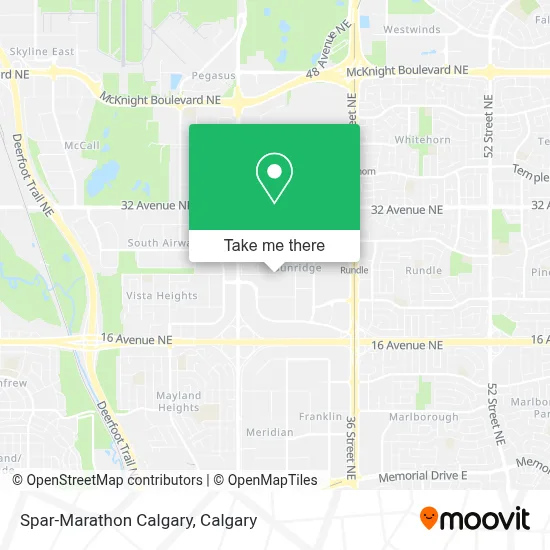Spar-Marathon Calgary map