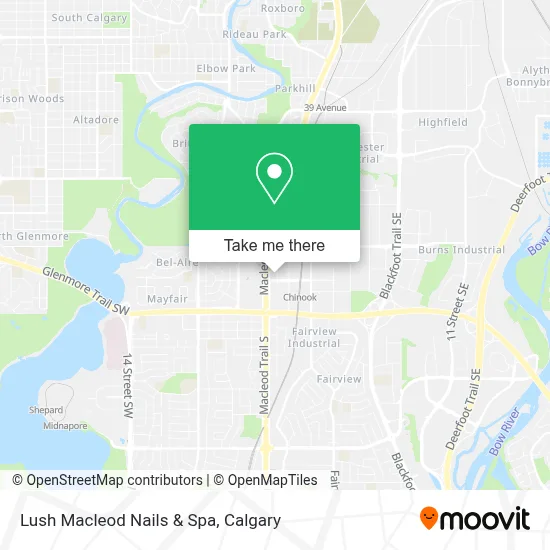 Lush Macleod Nails & Spa map