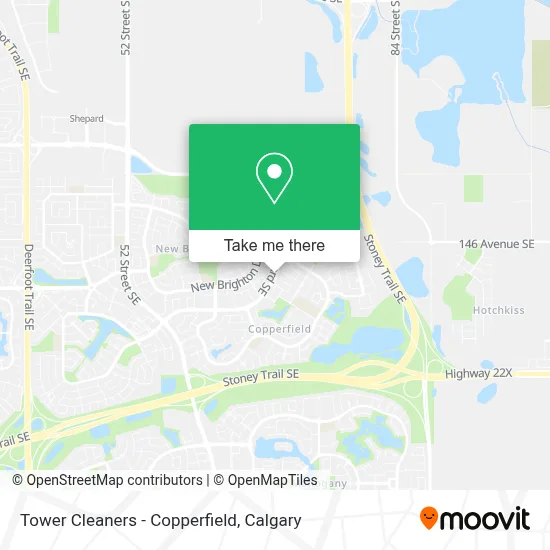 Tower Cleaners - Copperfield map