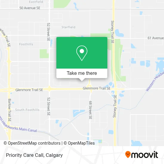 Priority Care Call map