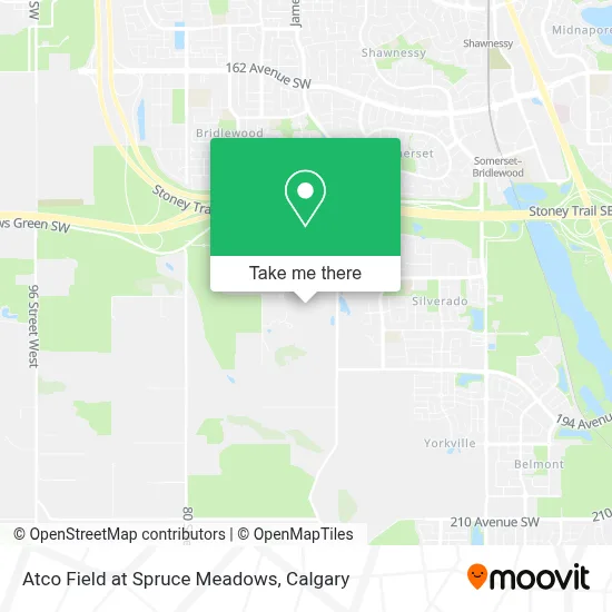 Atco Field at Spruce Meadows map