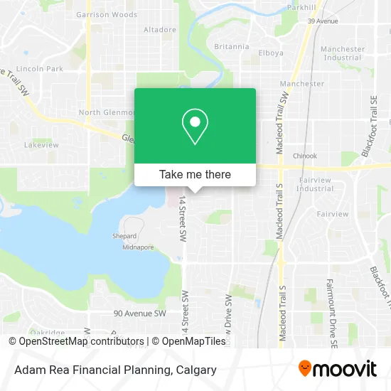 Adam Rea Financial Planning map