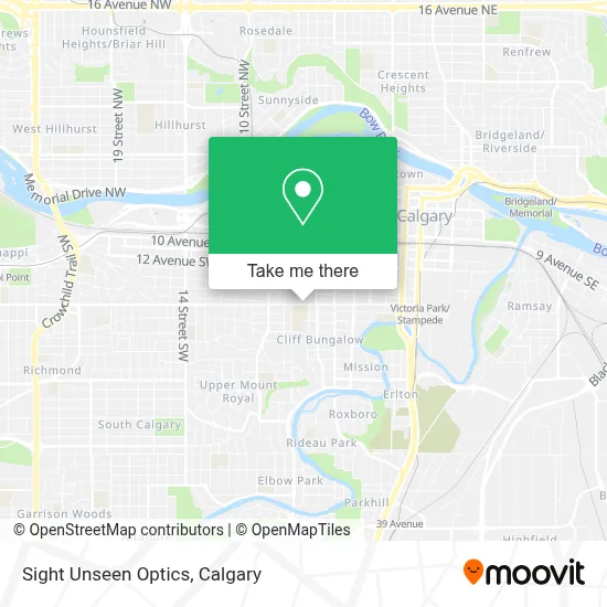 Sight Unseen Optics map