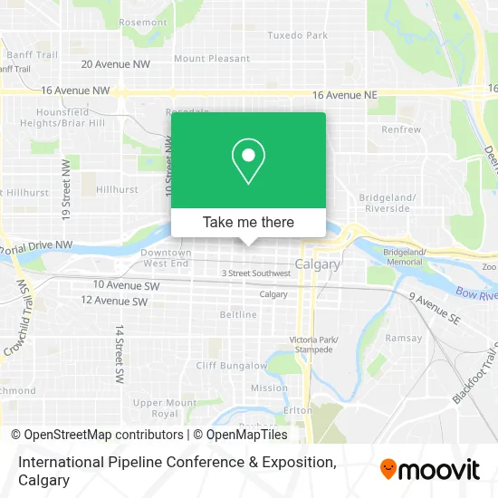 International Pipeline Conference & Exposition map