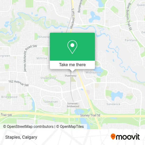 Staples map