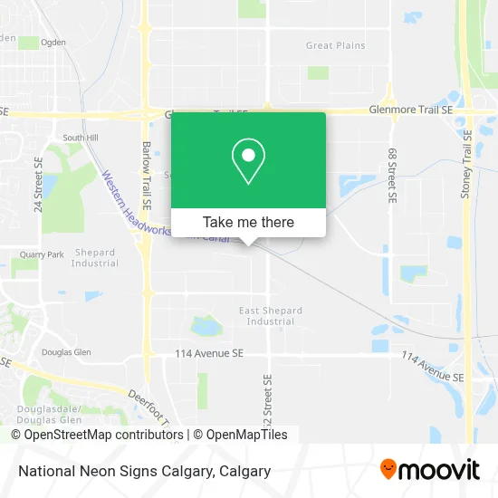 National Neon Signs Calgary map