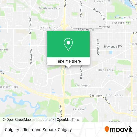 Calgary - Richmond Square map