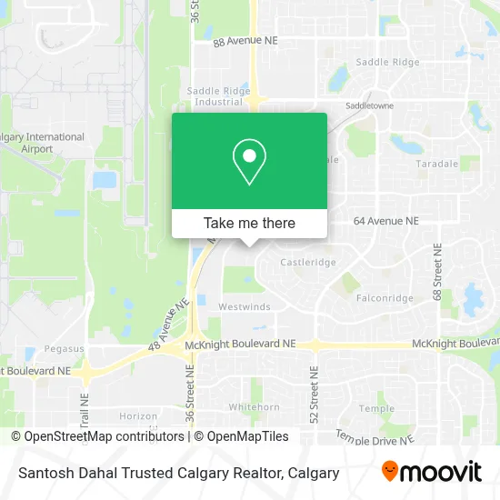 Santosh Dahal Trusted Calgary Realtor map