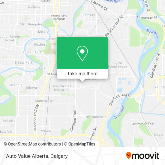 Auto Value Alberta map