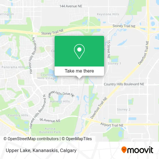 Upper Lake, Kananaskis map