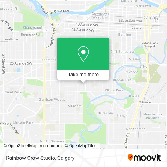 Rainbow Crow Studio map