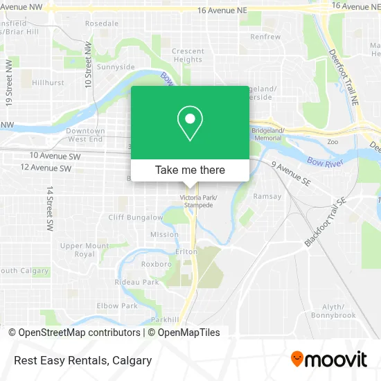 Rest Easy Rentals map