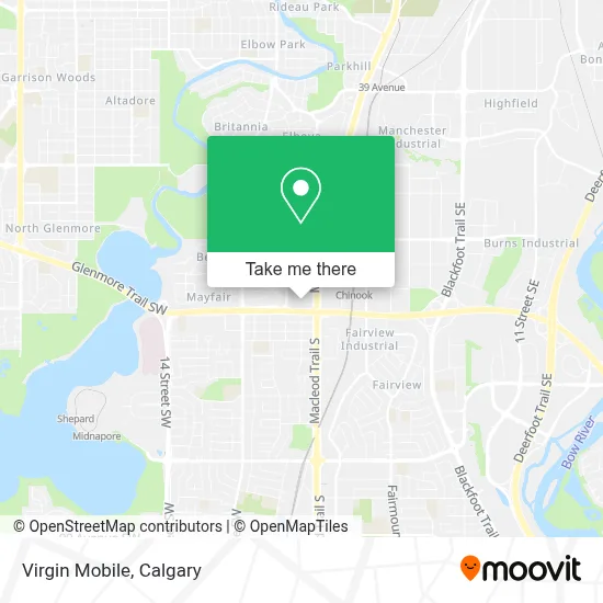Virgin Mobile map
