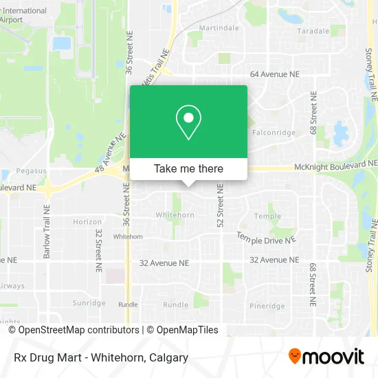 Rx Drug Mart - Whitehorn map