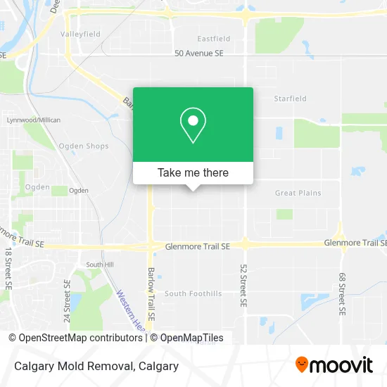 Calgary Mold Removal map