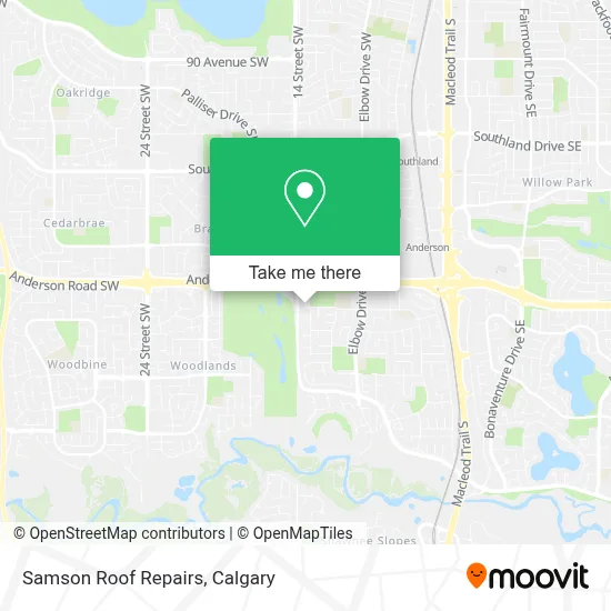 Samson Roof Repairs map