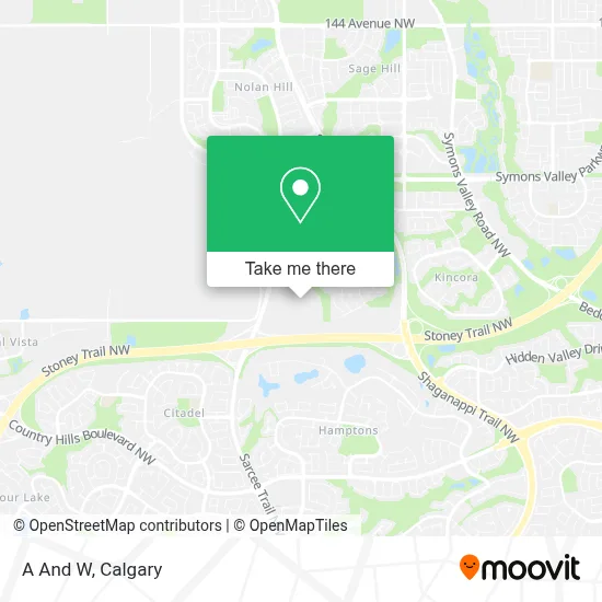 A And W map