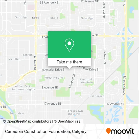 Canadian Constitution Foundation map