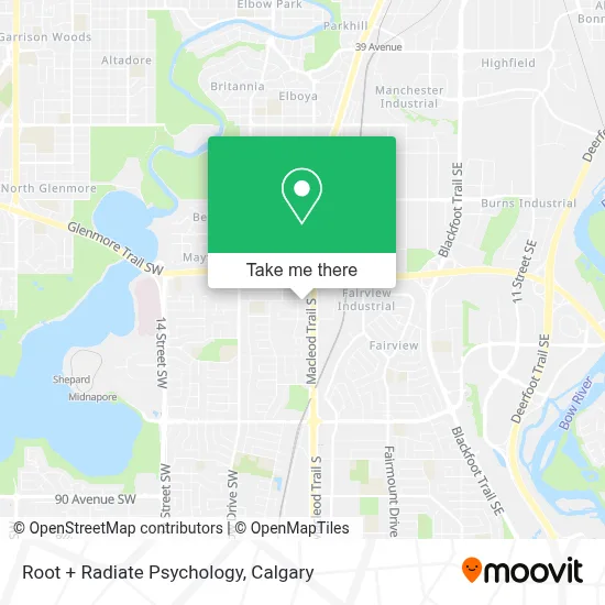 Root + Radiate Psychology map