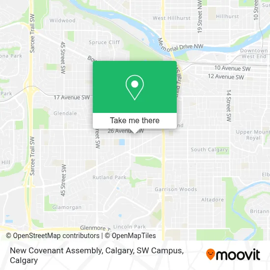 New Covenant Assembly, Calgary, SW Campus map