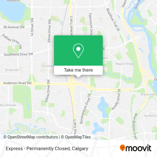 Express - Permanently Closed map