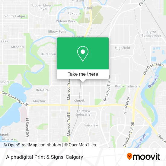Alphadigital Print & Signs map