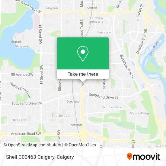 Shell C00463 Calgary map