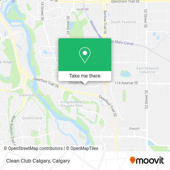 Clean Club Calgary map