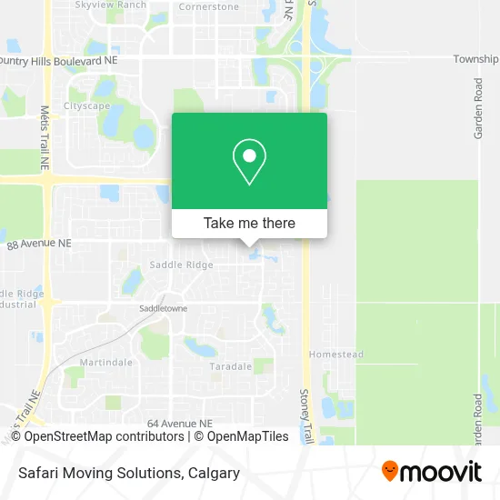 Safari Moving Solutions map