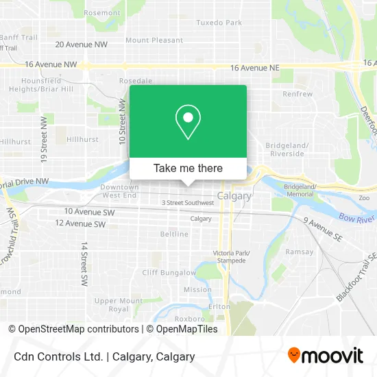 Cdn Controls Ltd. | Calgary map