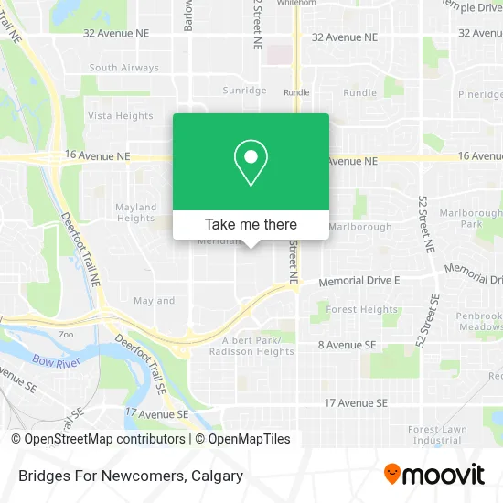 Bridges For Newcomers map
