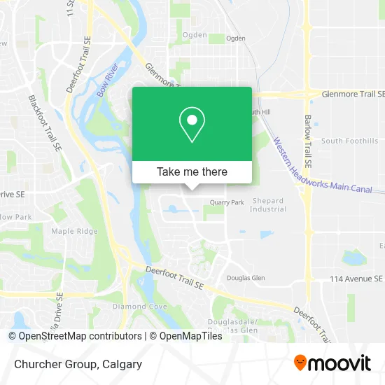 Churcher Group map