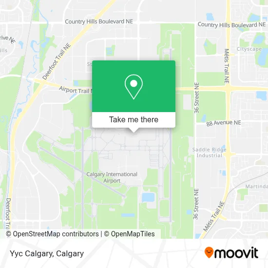 Yyc Calgary map