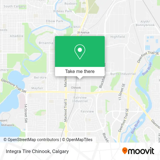 Integra Tire Chinook map