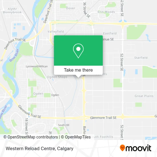 Western Reload Centre map