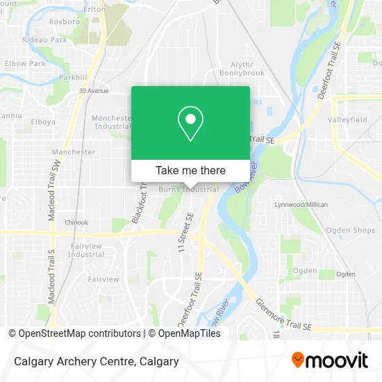 Calgary Archery Centre map