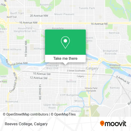 Reeves College map