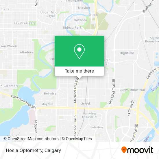 Hesla Optometry map
