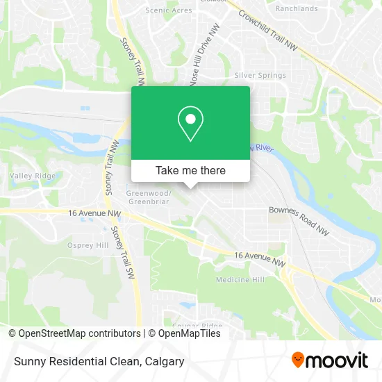 Sunny Residential Clean map