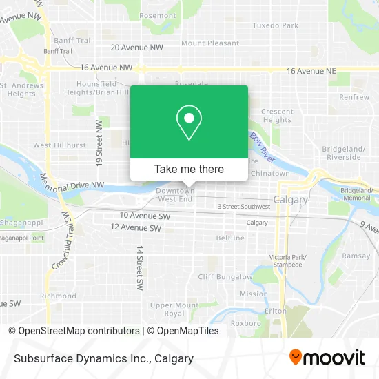 Subsurface Dynamics Inc. map