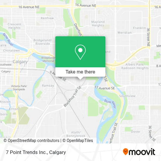 7 Point Trends Inc. map