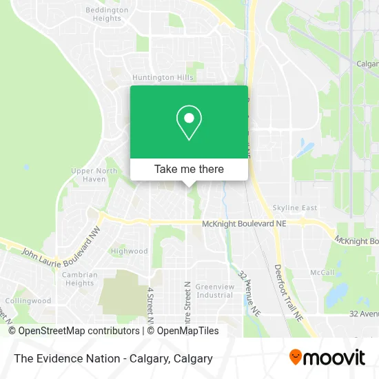 The Evidence Nation - Calgary map