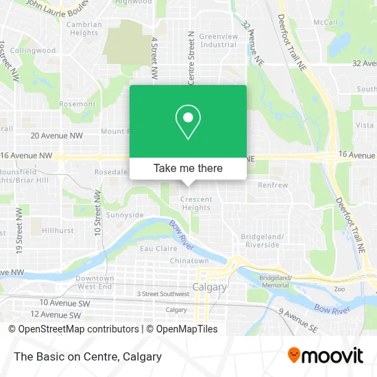 The Basic on Centre map