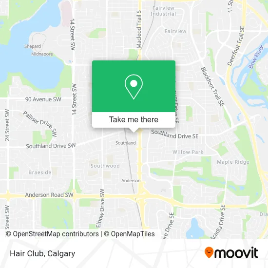 Hair Club map