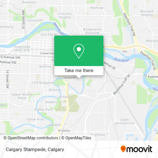 Calgary Stampede map