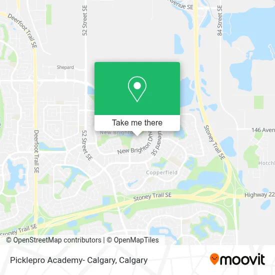 Picklepro Academy- Calgary map